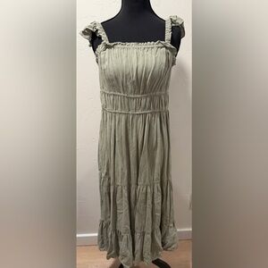 Elegant Arizona Jean Co. Olive Green Women's Dress